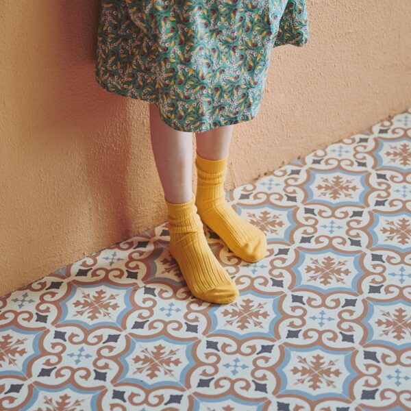 Calze Pippi zafferano- calzine corte