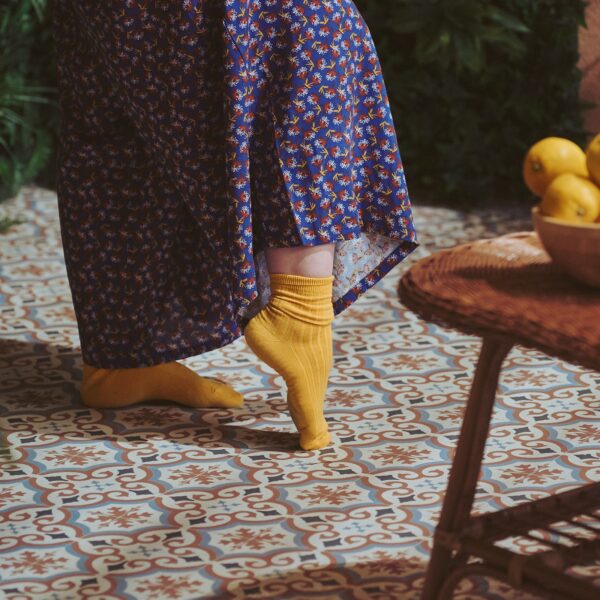 Calze Pippi zafferano- calzine corte - immagine 2