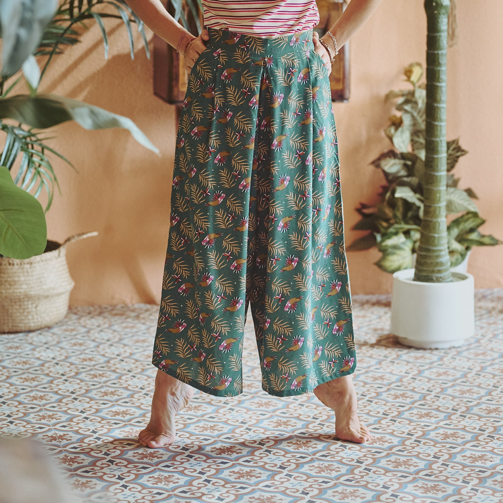 gonna pantalone margherita - Pappagalli