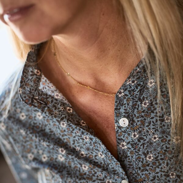 Camicia onda fiore autunno i Versiliani