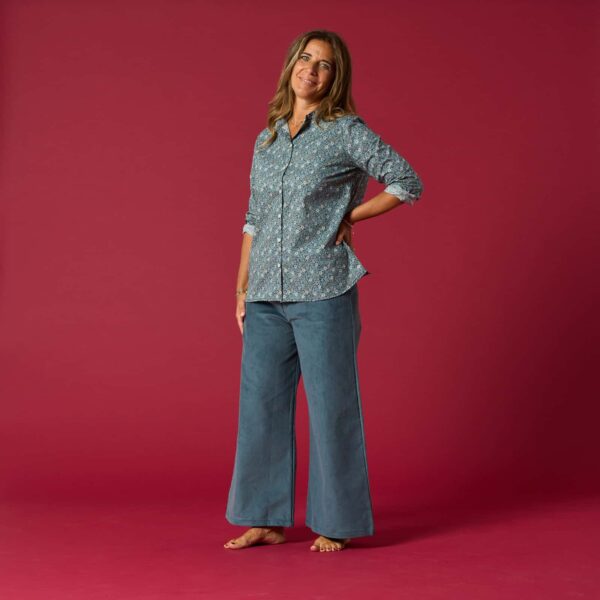 Camicia onda fiore autunno i Versiliani