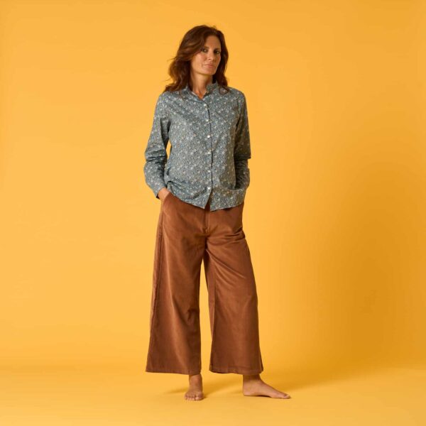 Camicia onda fiore autunno i Versiliani