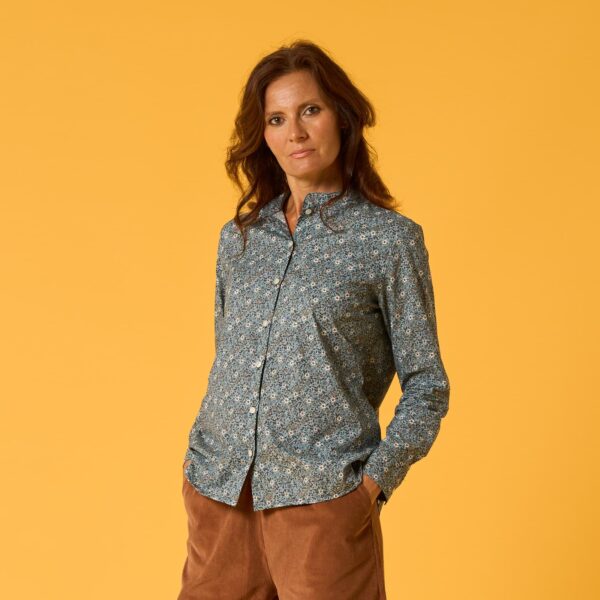 Camicia onda fiore autunno i Versiliani
