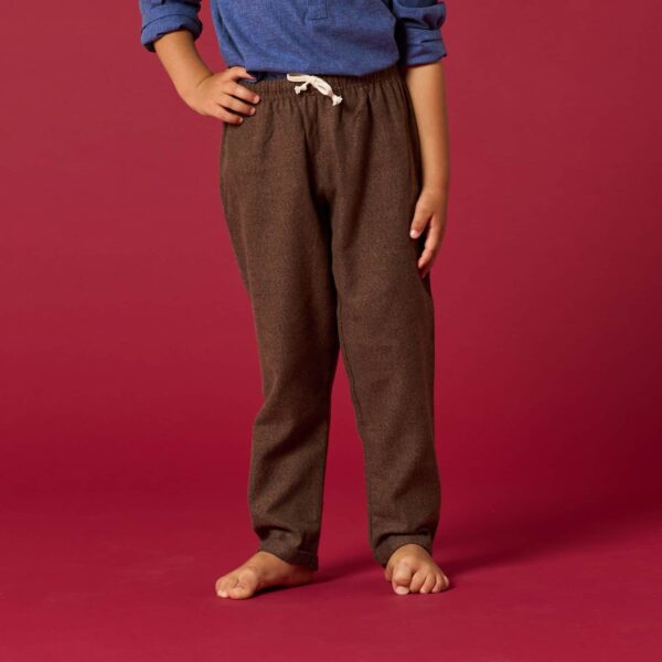 Pantaloni fabrizio flanella cacao i Versiliani