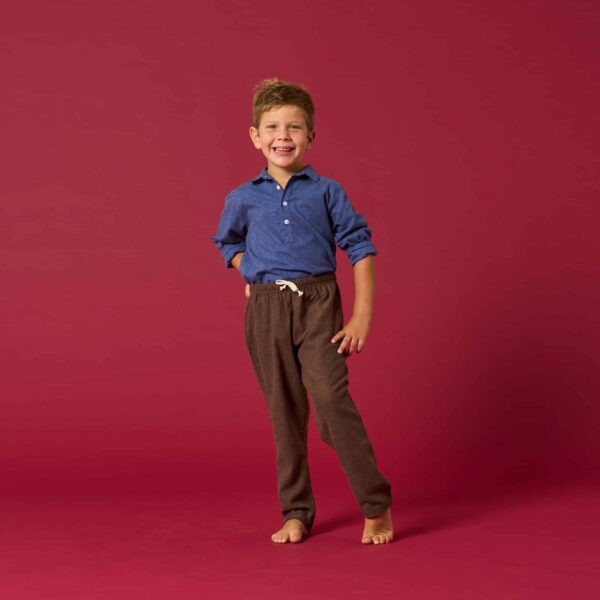 Pantaloni fabrizio flanella cacao i Versiliani