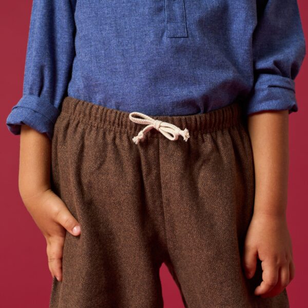 Pantaloni fabrizio flanella cacao i Versiliani