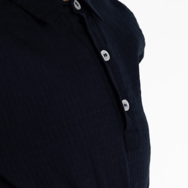 camicia moreno mussola blu i Versiliani