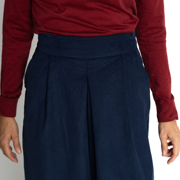 gonna pantalone donna frida velluto marino i Versiliani