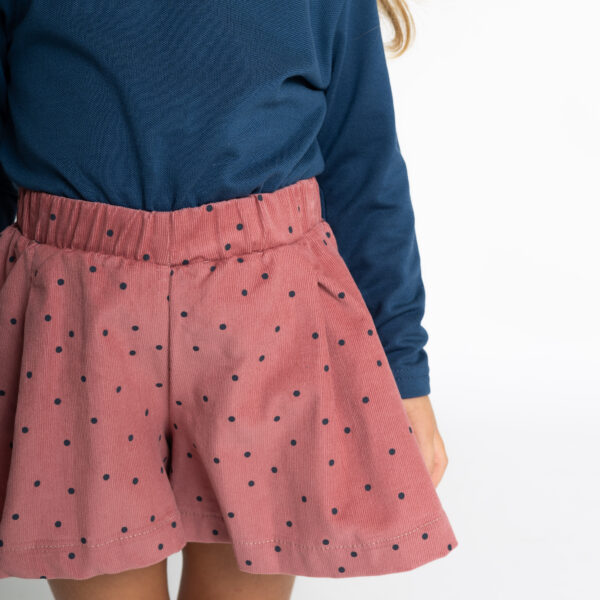 gonna pantalone teresa velluto rosa pois i Versiliani