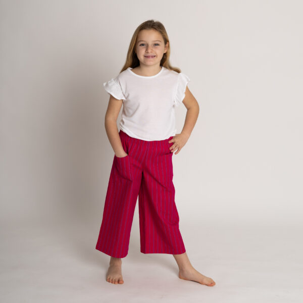 Crop Minerva - fuchsia striped - Image 2