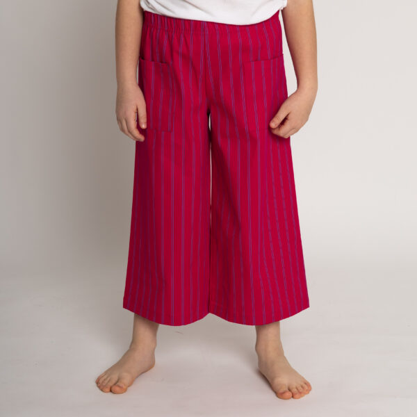 Crop Minerva - fuchsia striped