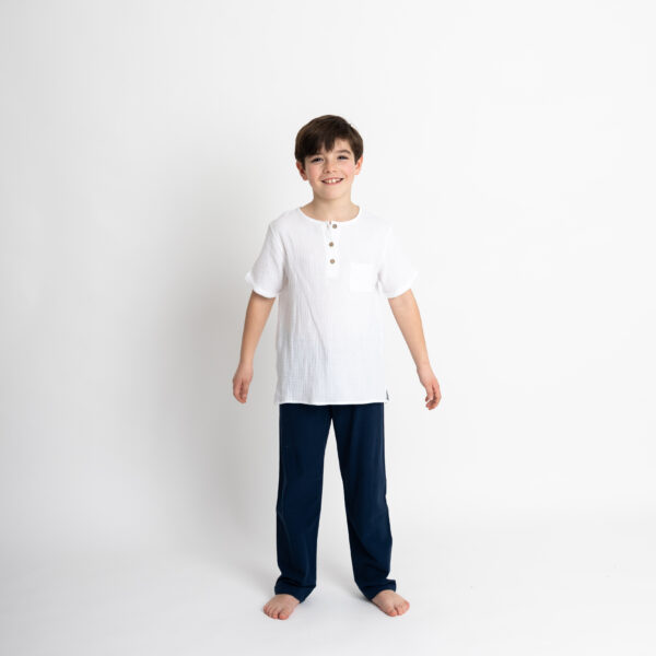 La Vela shirt - white gauze - Image 2