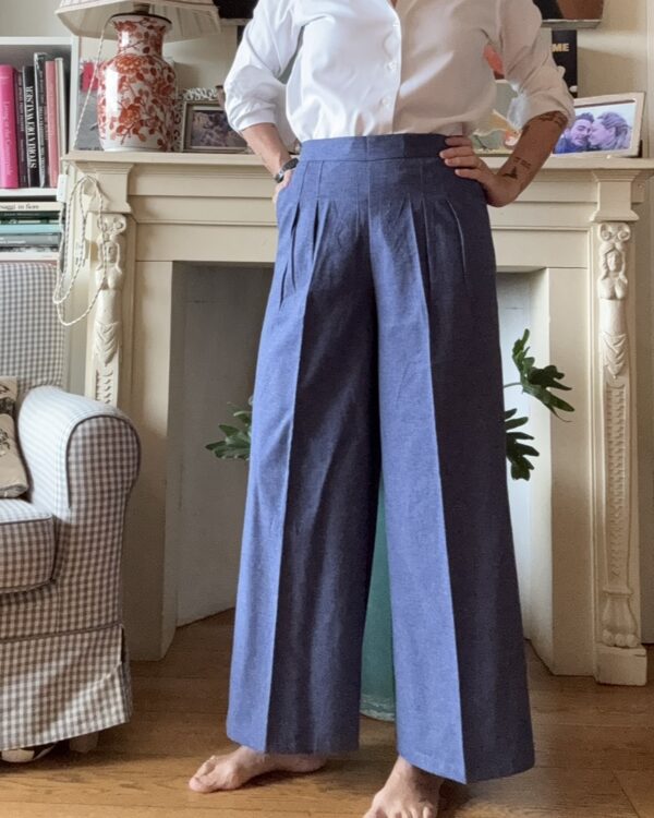 Alfredo pants - denim flannel