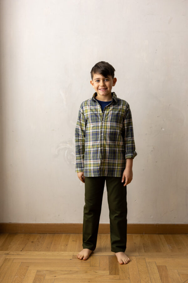 Giovanni pants - loden cotton - Image 3