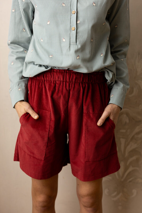 Sandra bermuda shorts - velvet 500 stripes cherry - Image 2