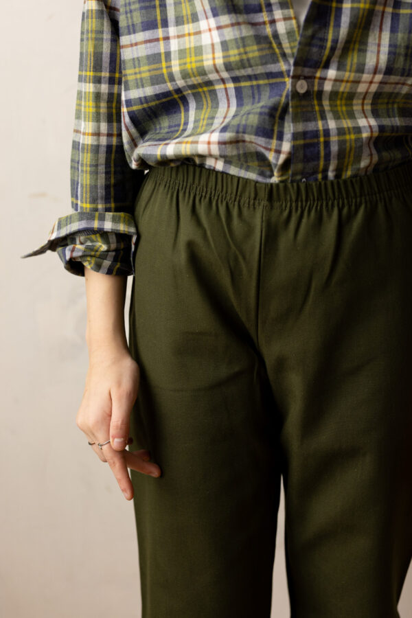 Giovanni pants - loden cotton - Image 5