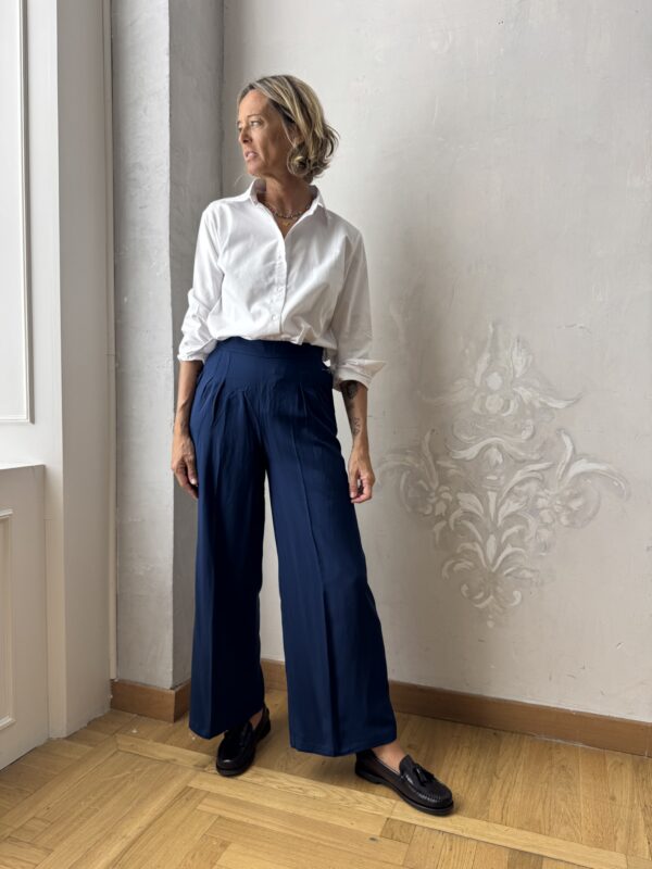 Alfredo pants - viscose blue - Image 4