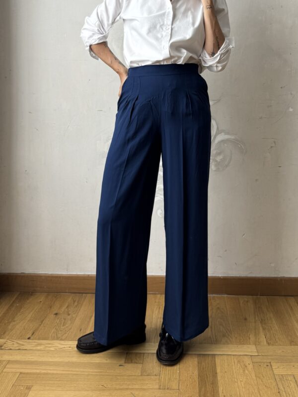 Alfredo pants - viscose blue - Image 5