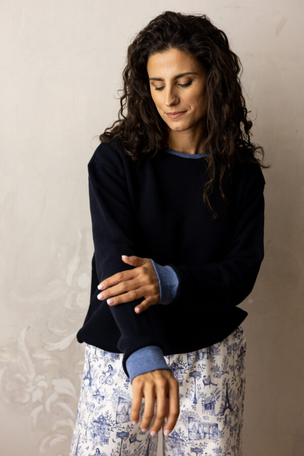 i Versiliani felpa marina donna (4)