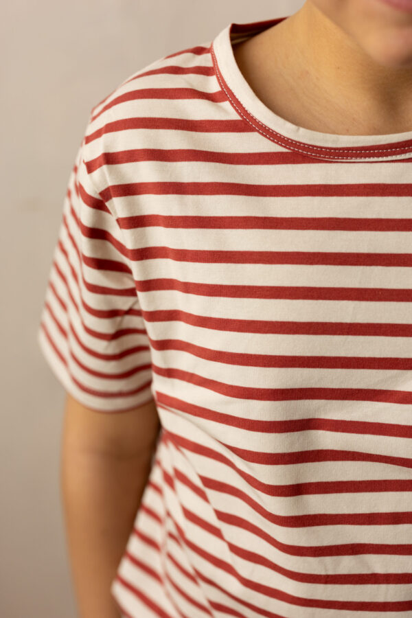 Alcione Short Pajamas - cherry striped jersey - Image 3