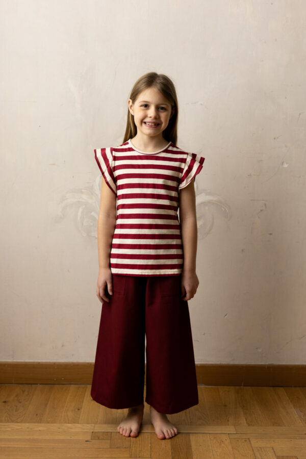 Tshirt Amelia - cream-amarena jersey - Image 5
