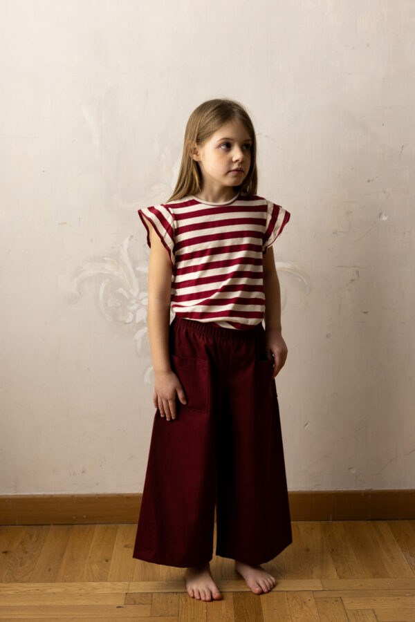 Tshirt Amelia - cream-amarena jersey - Image 2