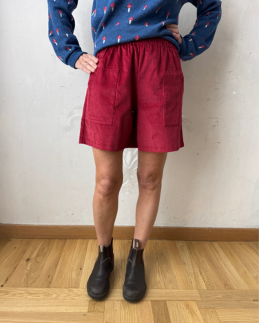 BERMUDA SANDRA VELLUTO CILIEGIA (2)