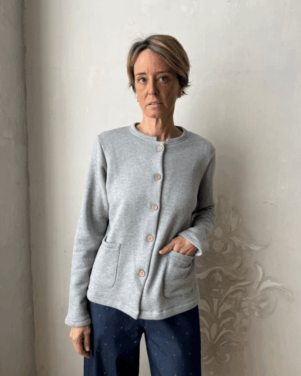 GIACCA MARISA FELPA GRIGIA (4)