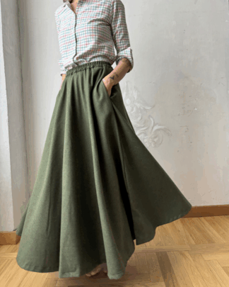 GONNA BUSSOLA FLANELLA LODEN (6)