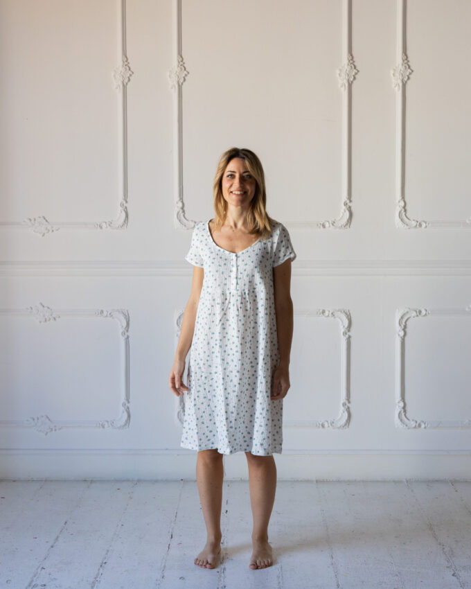 SGARLATA HOME Camicia Da Notte Donna In Puro Cotone Interlock Con Trattamento Sanfor Art Roberta Rosa 4xl 111138189