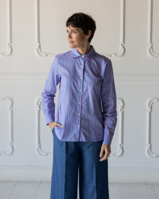 CamiciaMao PoleineRigatoAzzurroFucsia (2)