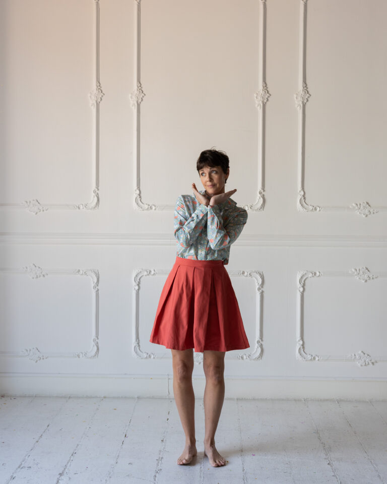 GonnaBabi GabardineCorallo (2)