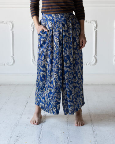 GonnapantaloneMargherita ViscosaBluFioriAzzurri (2)