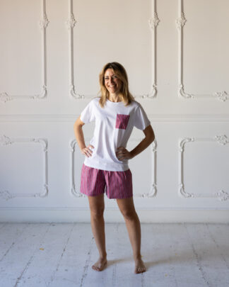 PigiamaOltremare RigatoRossoBlu (2)