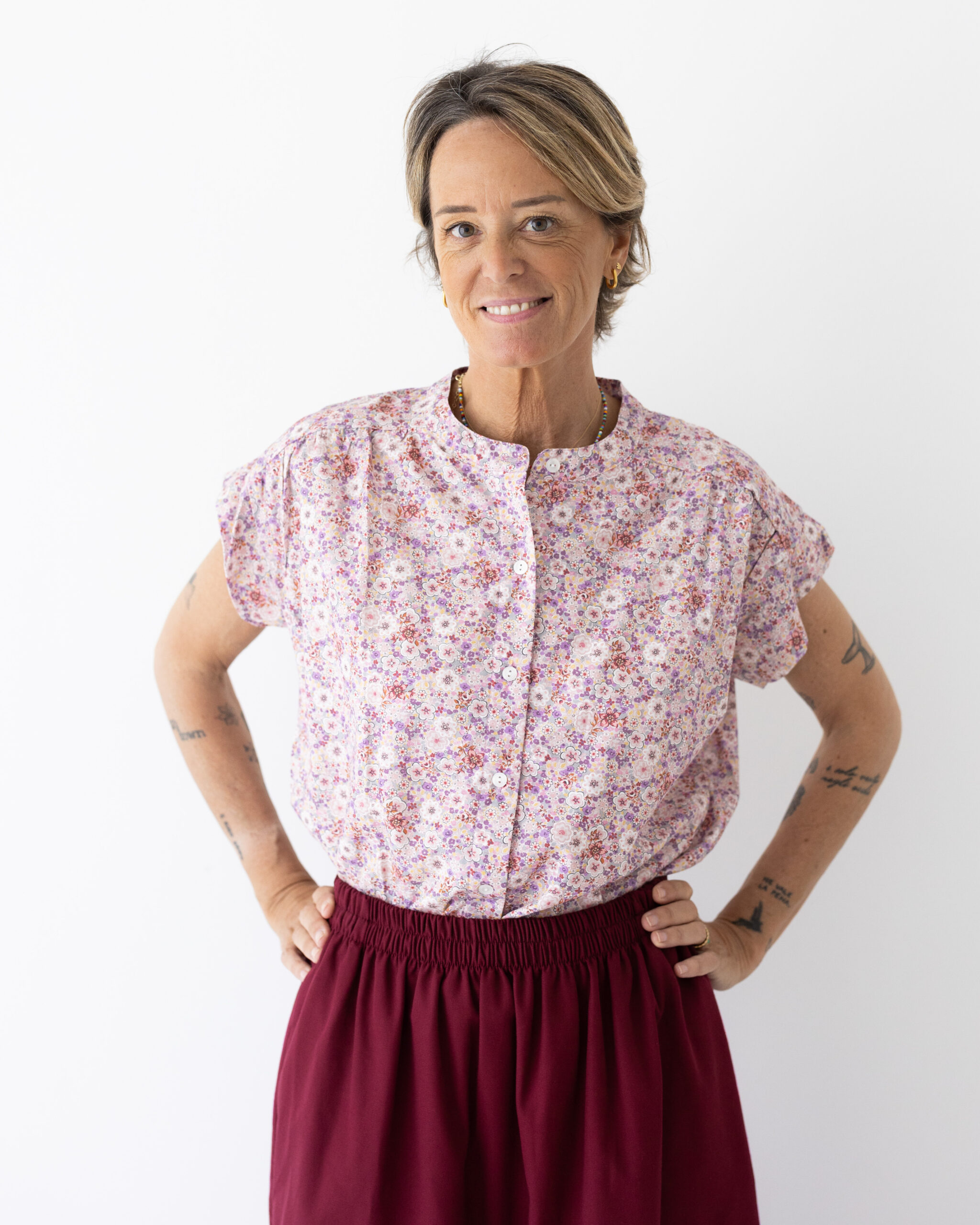 CAMICIA TEA FIORI LILLA E ROSA (3)