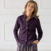 Camicia Giulia  - Cotone Prugna